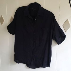 Navy Madewell Courier Shirt